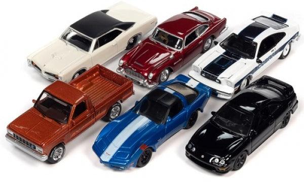 Johnny Lightning Classic Gold - Release 1 2023 - Assortment B (Set von 6 Modellen) 1:64 Modelle - Artexio