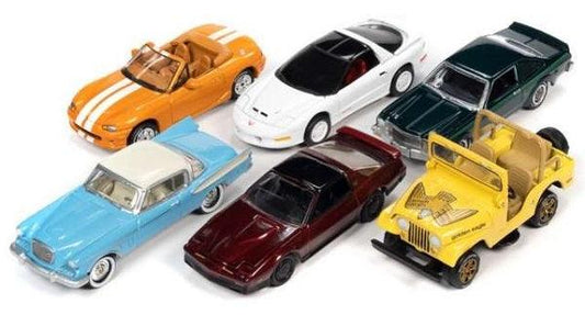 Johnny Lightning Classic Gold - Release 2 2021 - Assortment B (Set von 6 Modellen) 1:64 Modelle - Artexio