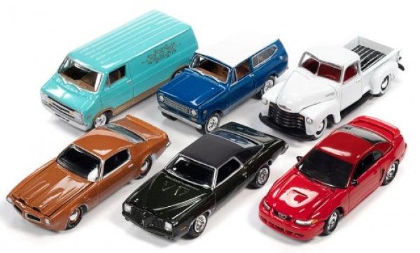 Johnny Lightning Classic Gold - Release 3 2021 - Assortment B (Set von 6 Modellen) 1:64 Modelle - Artexio