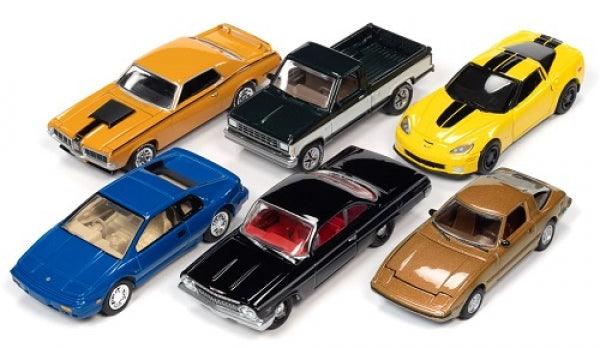 Johnny Lightning Classic Gold - Release 4 2021 - Assortment B (Set von 6 Modellen) 1:64 Modelle - Artexio