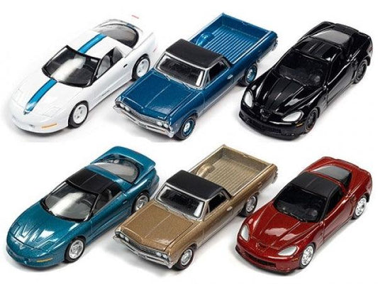 Johnny Lightning Collector Tin Assortment 2022 Release 1 (Set von 6 Modellen) 1:64 Modelle - Artexio