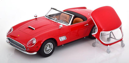 KK - Scale Ferrari 250 GT California Spyder US Version Hardtop 1960 - Red 1:18 Modell - Artexio