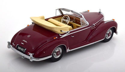 KK - Scale Mercedes 300 SC W188 Cabrio 1957 - Dark Red 1:18 Modell - Artexio