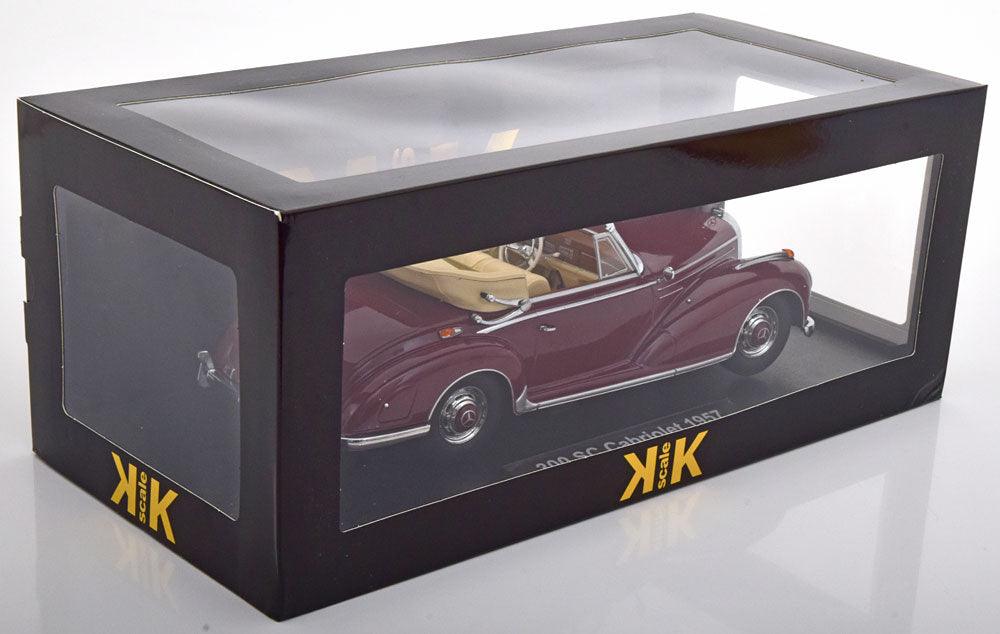 KK - Scale Mercedes 300 SC W188 Cabrio 1957 - Dark Red 1:18 Modell - Artexio