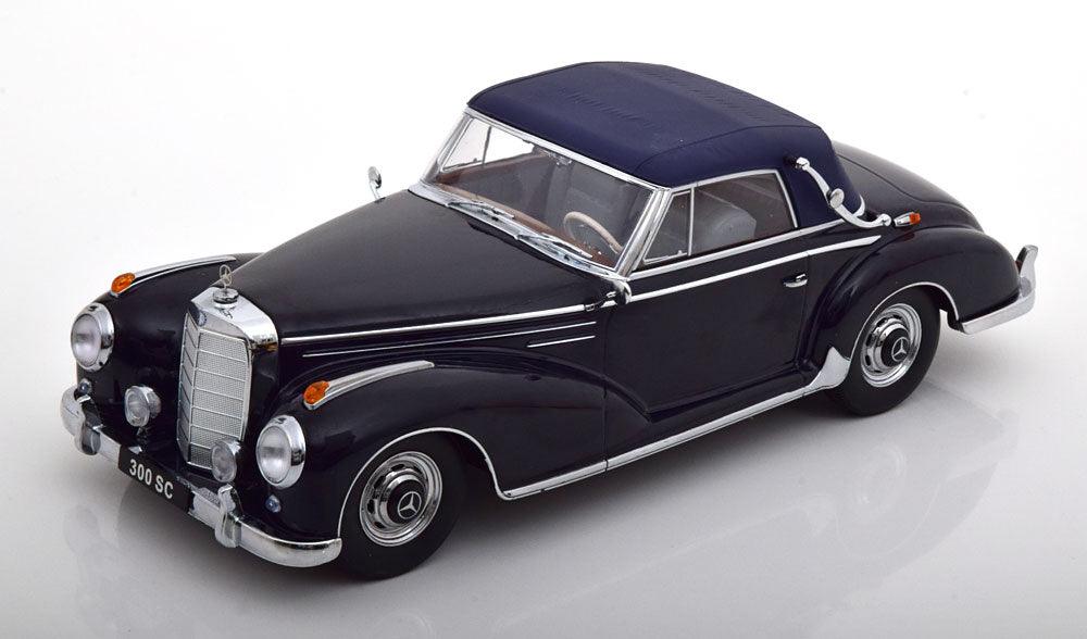 KK - Scale Mercedes - Benz 300 SC W188 Cabrio Softtop 1957 - Dark Blue 1:18 Modell - Artexio