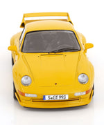 KK - Scale Porsche 911 (993) GT2 BBS Rims 1996 Yellow 1:18 Modell