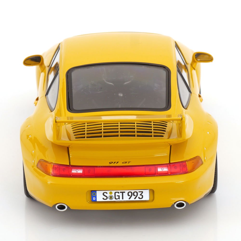 KK - Scale Porsche 911 (993) GT2 BBS Rims 1996 Yellow 1:18 Modell