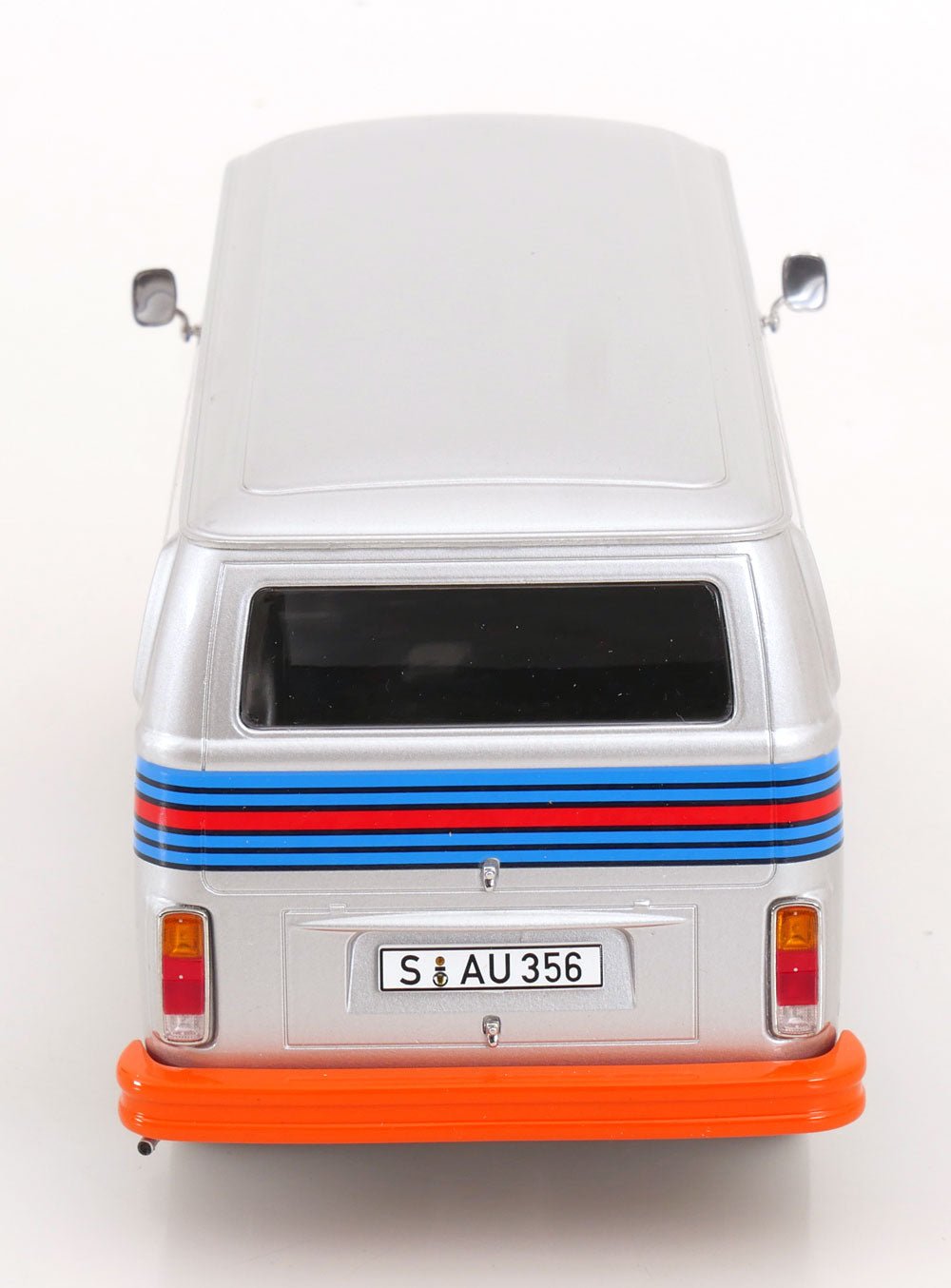 KK - Scale Volkswagen T2b Kastenwagen Porsche Martini Racing 1972 Silver 1:18 Modell