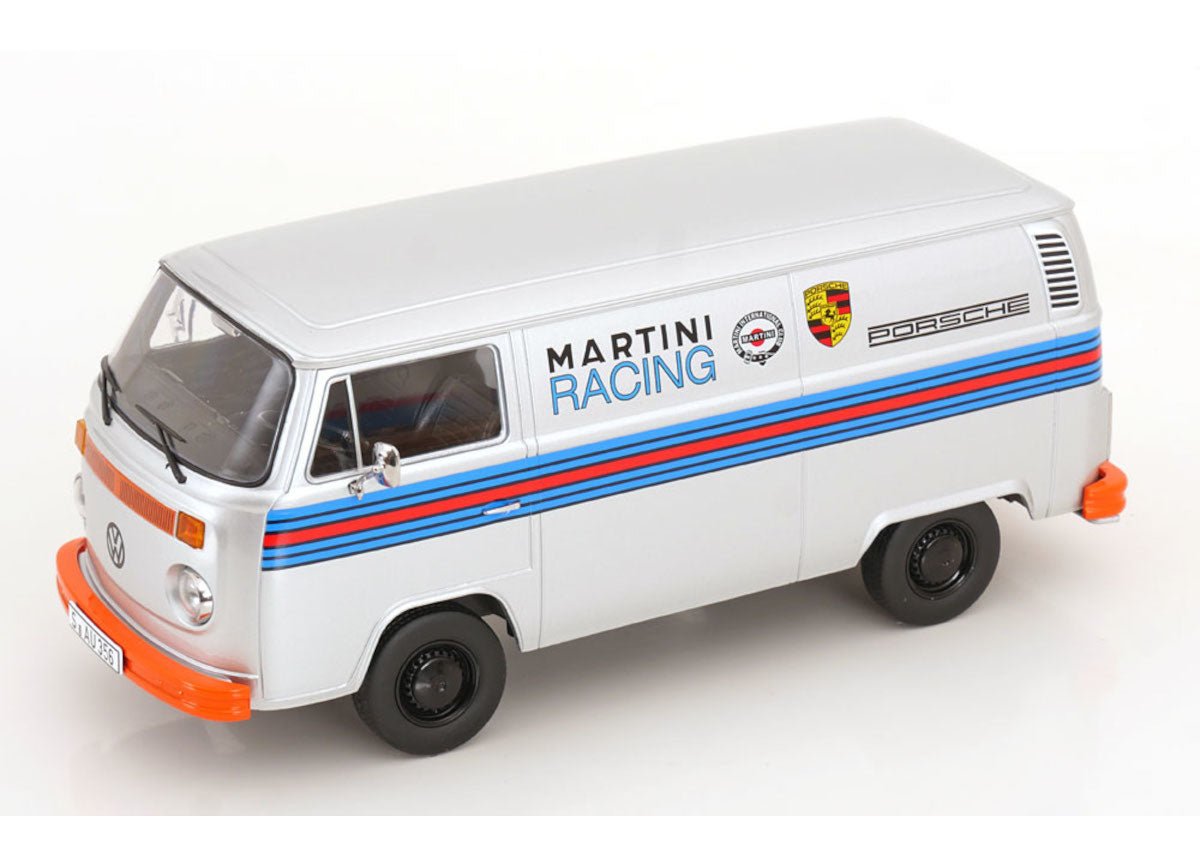 KK - Scale Volkswagen T2b Kastenwagen Porsche Martini Racing 1972 Silver 1:18 Modell