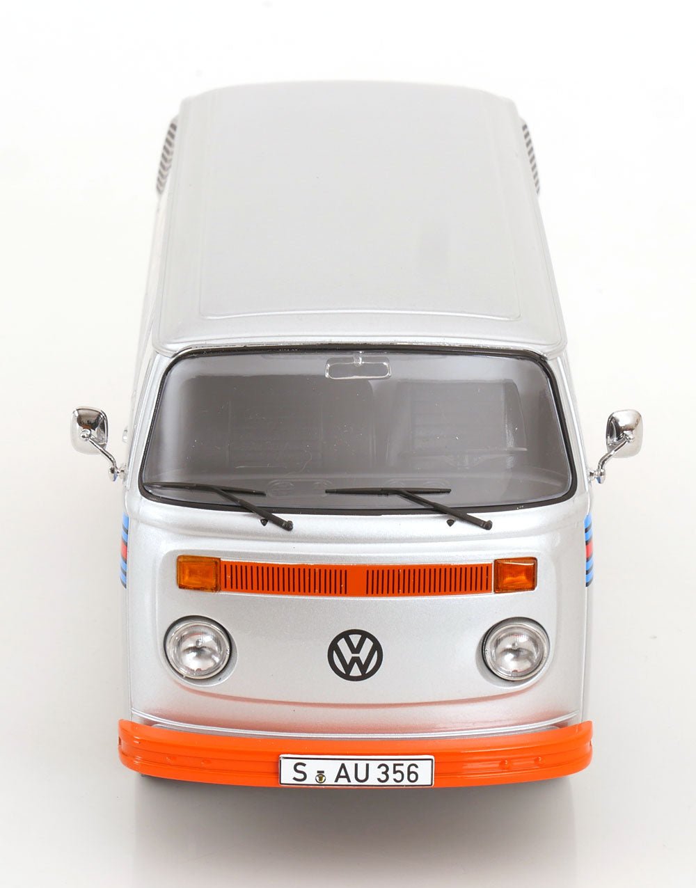 KK - Scale Volkswagen T2b Kastenwagen Porsche Martini Racing 1972 Silver 1:18 Modell