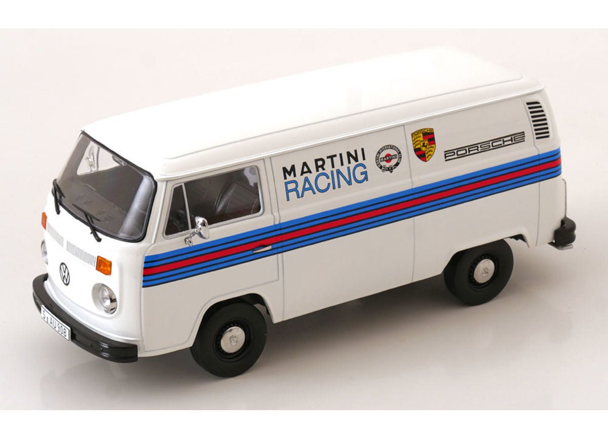 KK - Scale Volkswagen T2b Kastenwagen Porsche Martini Racing 1972 white 1:18 Modell
