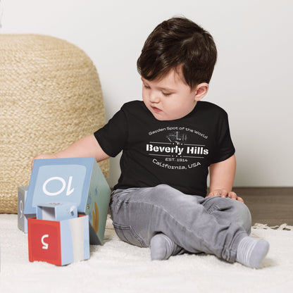 Kurzärmeliges Baby Jersey T-Shirt "Beverly Hills" - Artexio