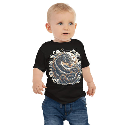 Kurzärmeliges Baby Jersey T-Shirt "Drache" - Artexio