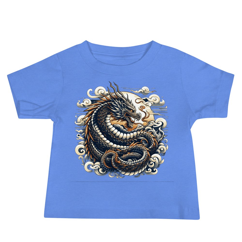 Kurzärmeliges Baby Jersey T-Shirt "Drache" - Artexio