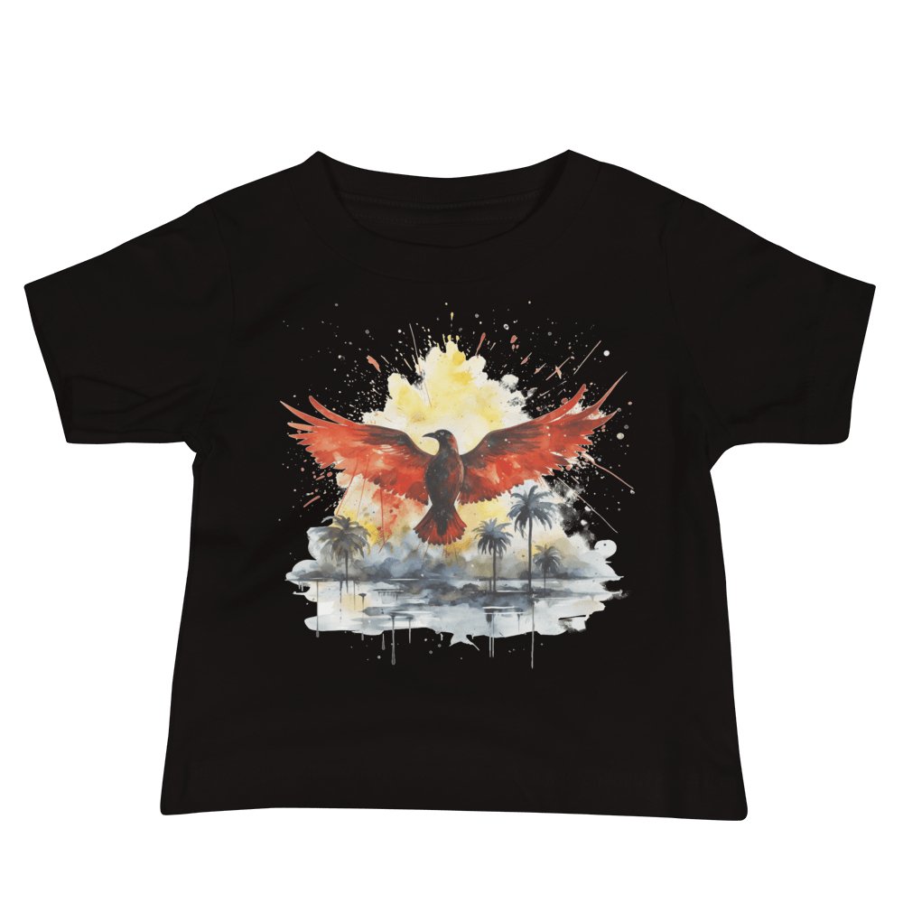 Kurzärmeliges Baby Jersey T-Shirt "Firebird" - Artexio