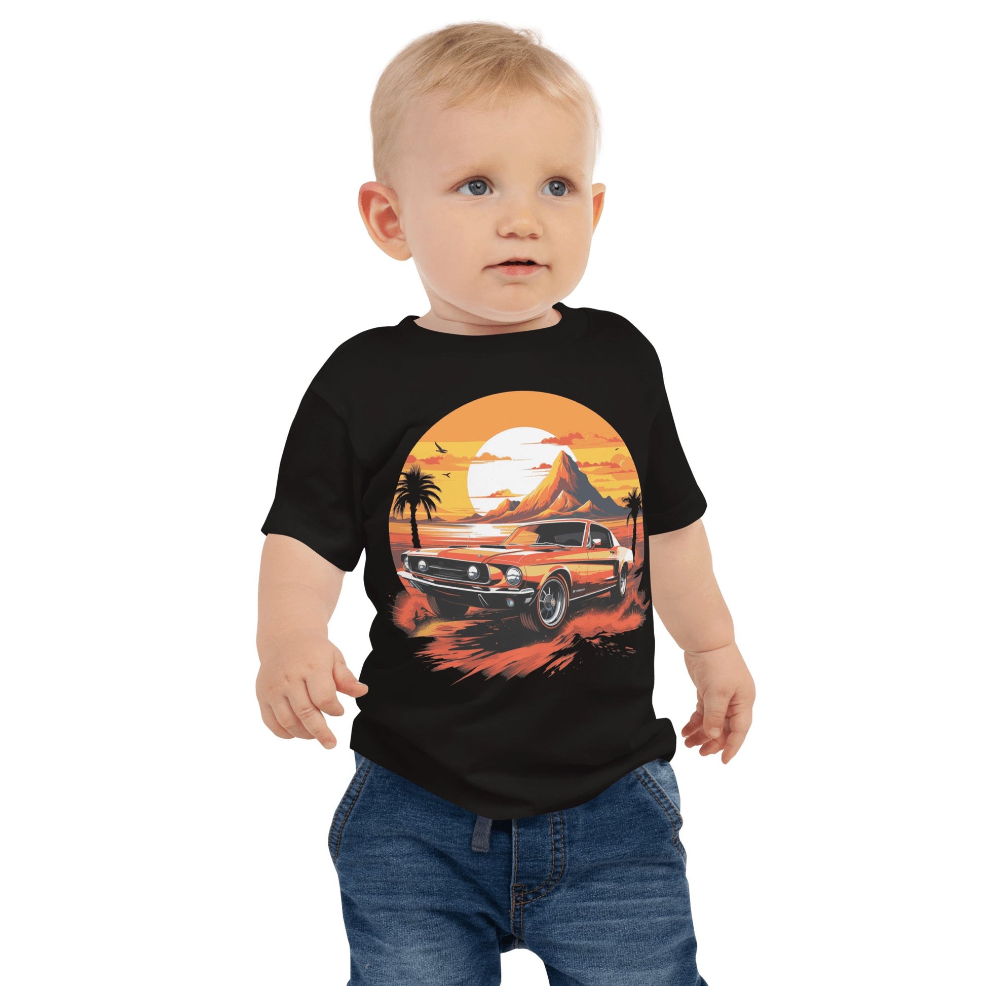 Kurzärmeliges Baby Jersey T-Shirt "Ford Mustang" - Artexio