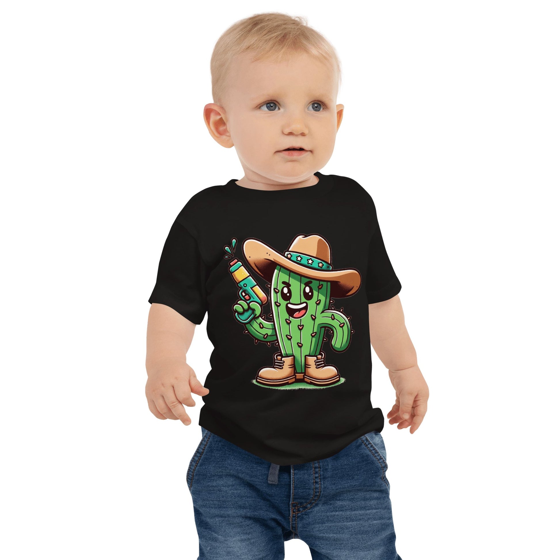 Kurzärmeliges Baby Jersey T-Shirt "Kaktus" - Artexio