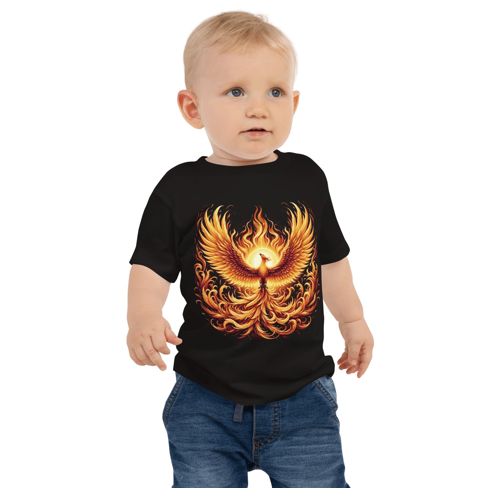 Kurzärmeliges Baby Jersey T-Shirt "Phoenix" - Artexio