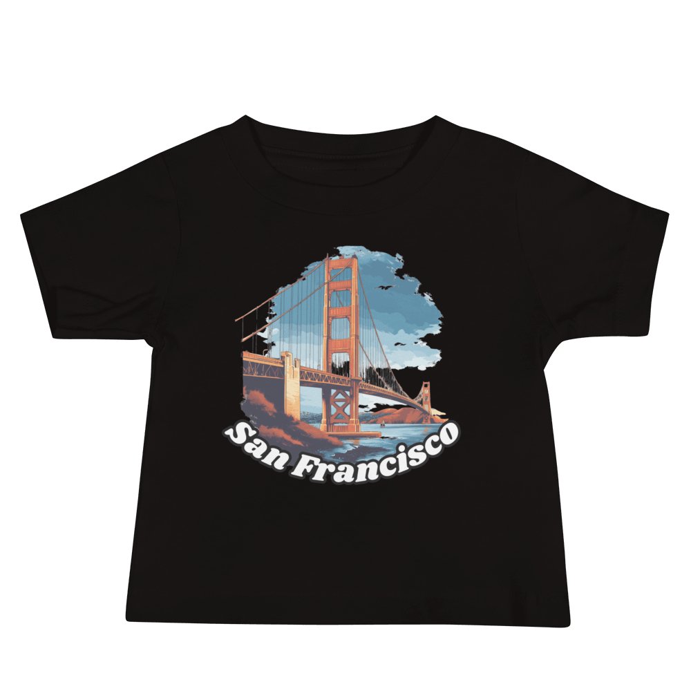 Kurzärmeliges Baby Jersey T-Shirt "San Francisco" - Artexio