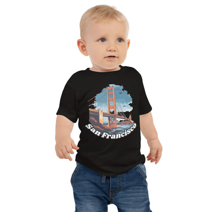 Kurzärmeliges Baby Jersey T-Shirt "San Francisco" - Artexio