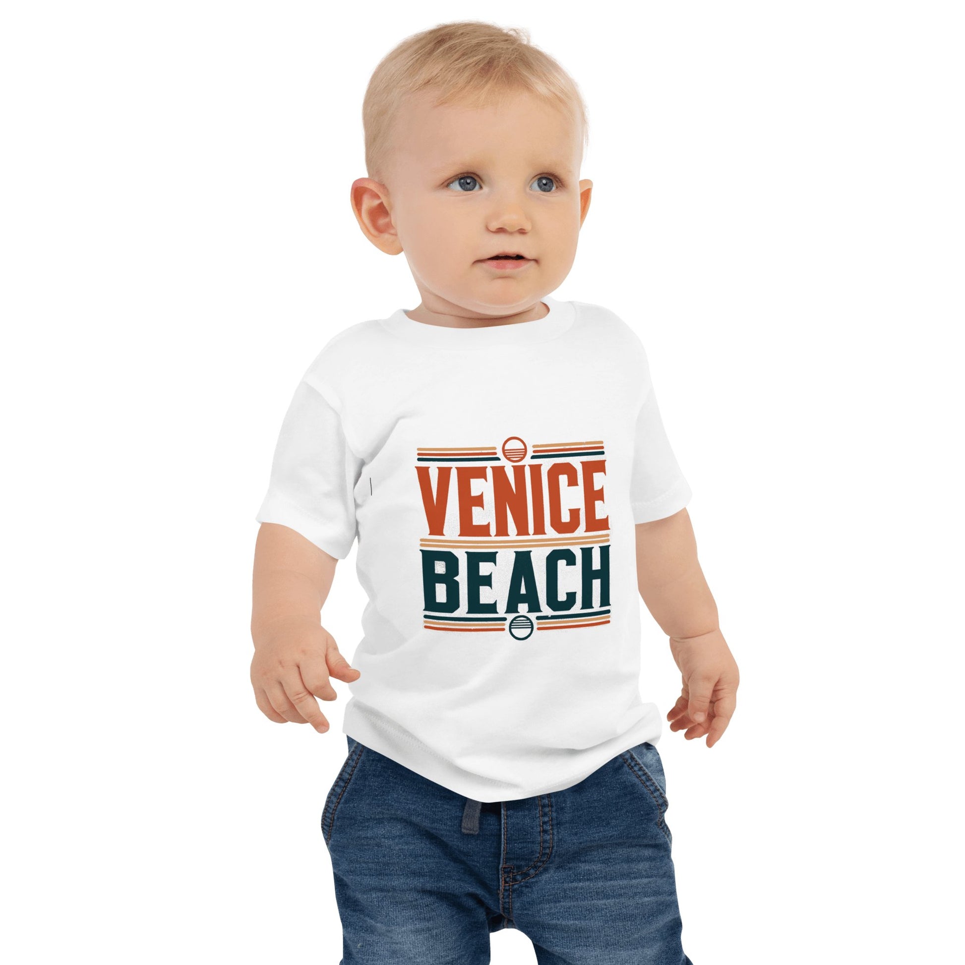 Kurzärmeliges Baby Jersey T-Shirt "Venice Beach" - Artexio