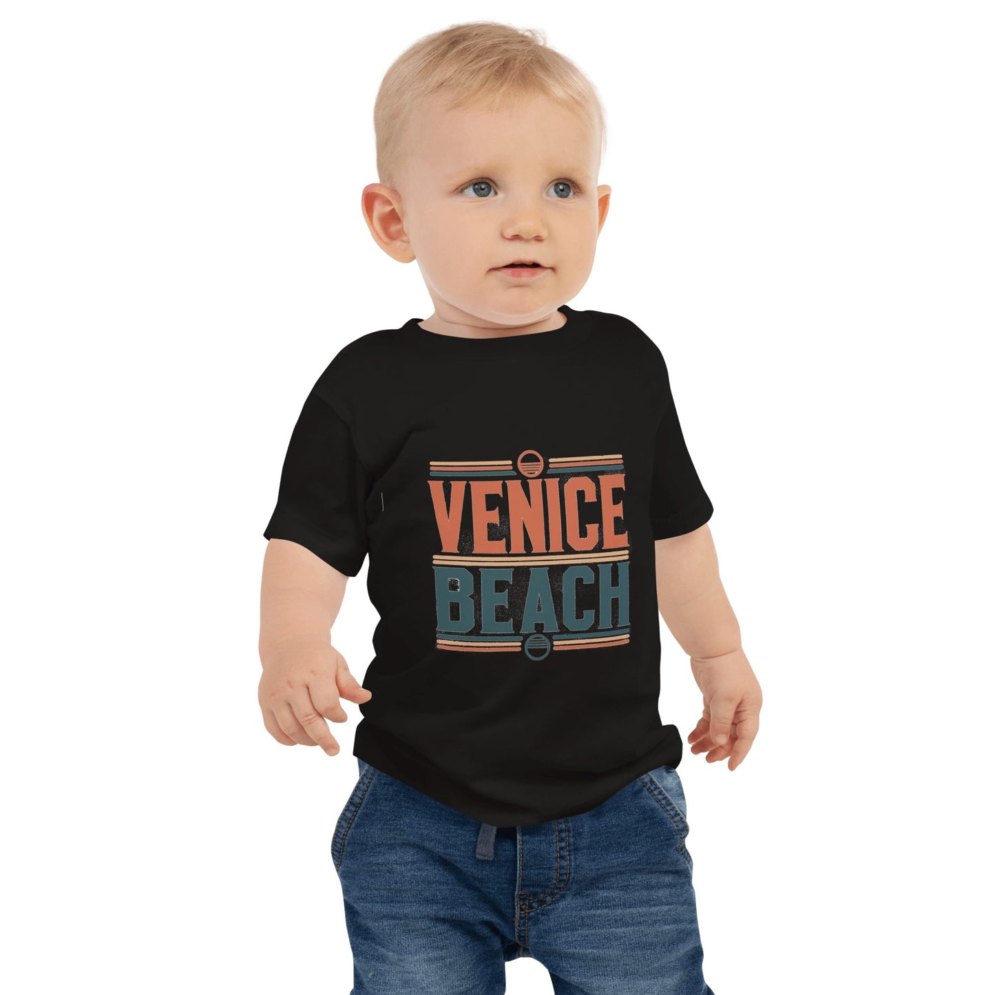 Kurzärmeliges Baby Jersey T-Shirt "Venice Beach" - Artexio