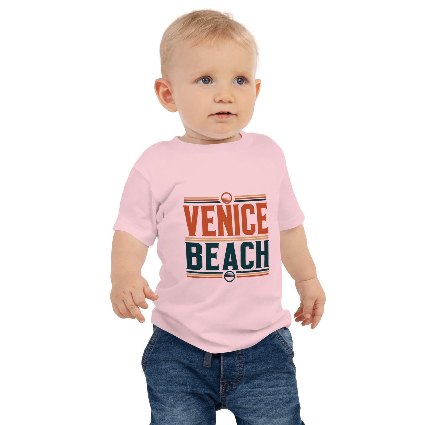 Kurzärmeliges Baby Jersey T-Shirt "Venice Beach" - Artexio