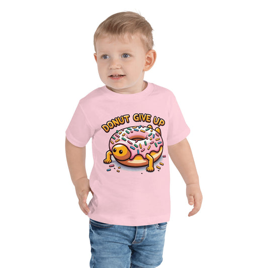 Kurzärmeliges Baby T-Shirt "Donut give up" - Artexio