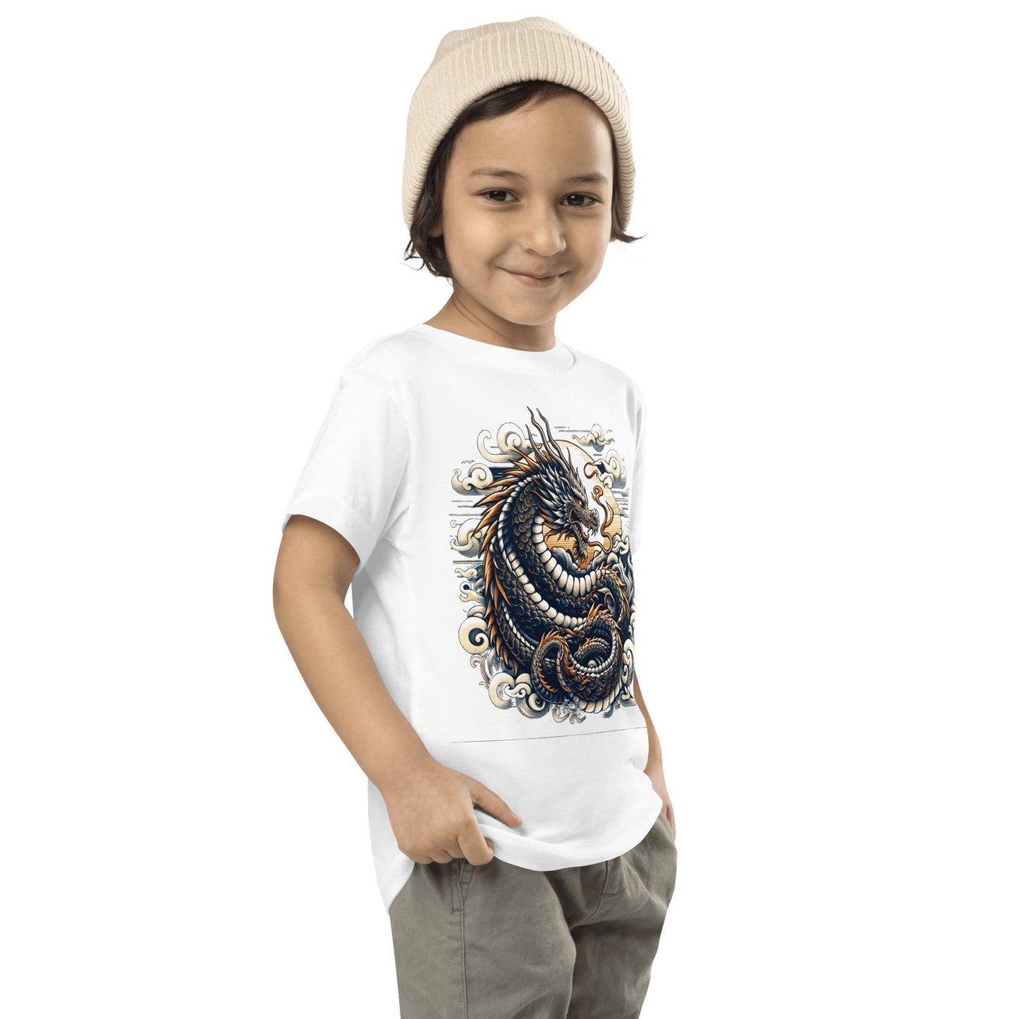 Kurzärmeliges Baby T-Shirt "Drache" - Artexio