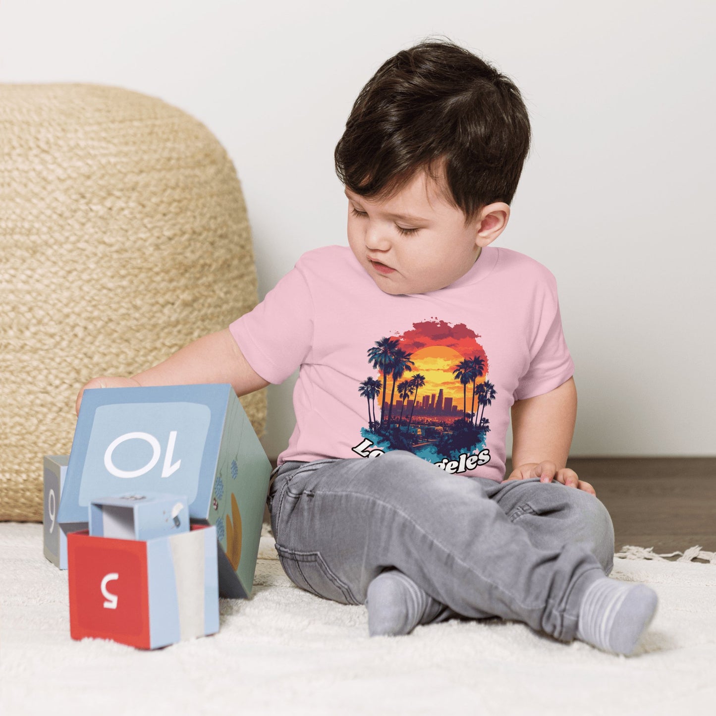 Kurzärmeliges Baby T-Shirt "Los Angeles" - Artexio