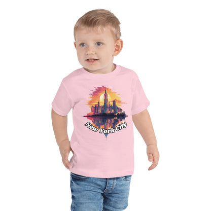 Kurzärmeliges Baby T-Shirt "New York City" - Artexio