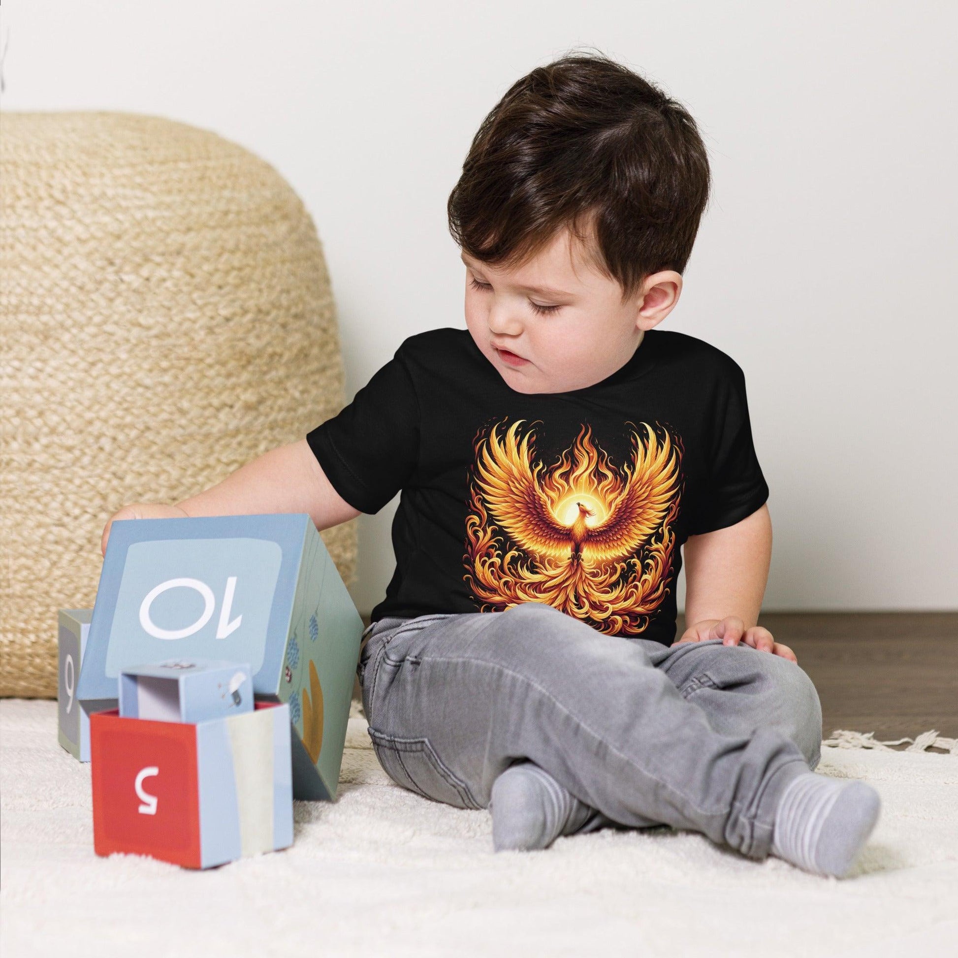 Kurzärmeliges Baby T-Shirt "Phoenix" - Artexio