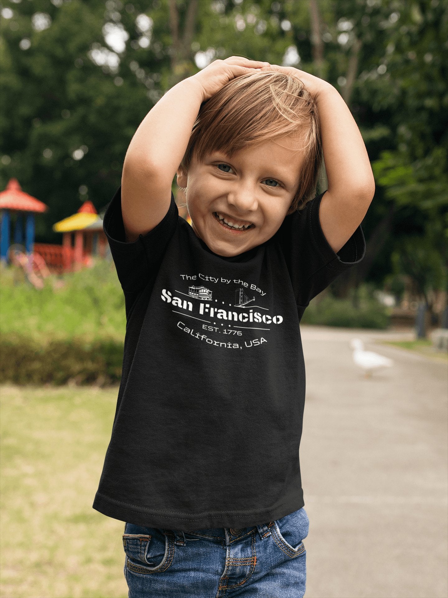 Kurzärmeliges Baby T-Shirt "San Francisco" - Artexio