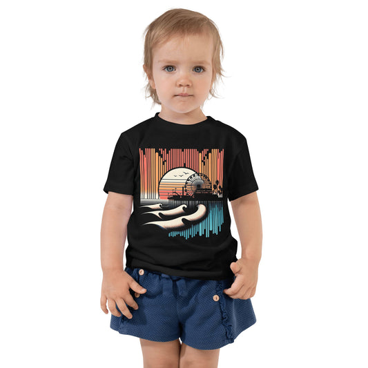 Kurzärmeliges Baby T-Shirt "Santa Monica Pier" - Artexio