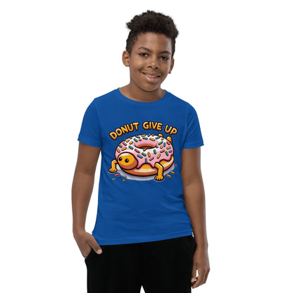 Kurzärmeliges T-Shirt für Jugendliche "Donut give up" - Artexio