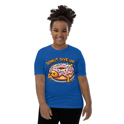 Kurzärmeliges T-Shirt für Jugendliche "Donut give up" - Artexio