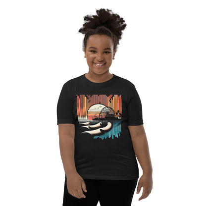 Kurzärmeliges T-Shirt für Jugendliche "Santa Monica Pier" - Artexio