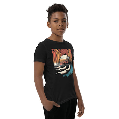 Kurzärmeliges T-Shirt für Jugendliche "Santa Monica Pier" - Artexio