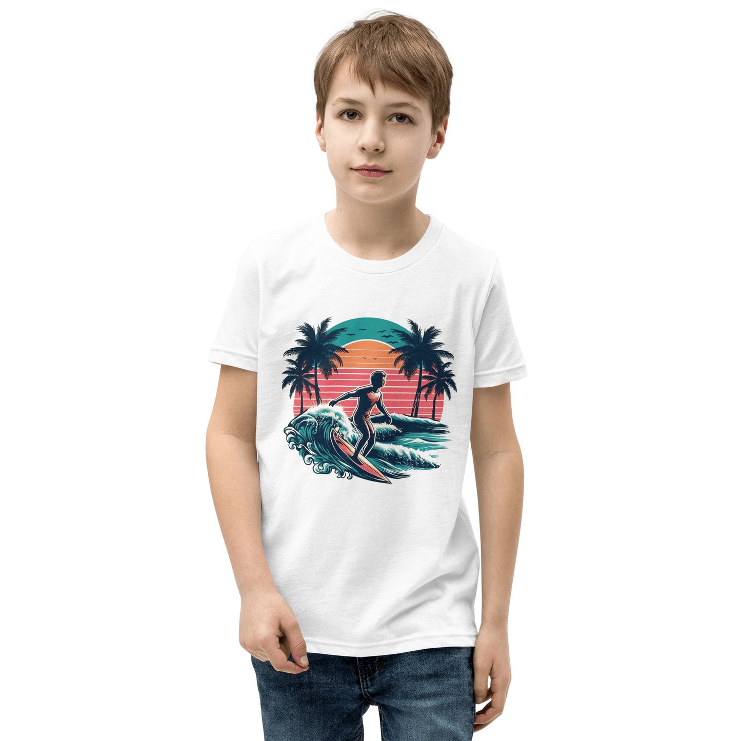 Kurzärmeliges T-Shirt für Jugendliche "Surfing" - Artexio