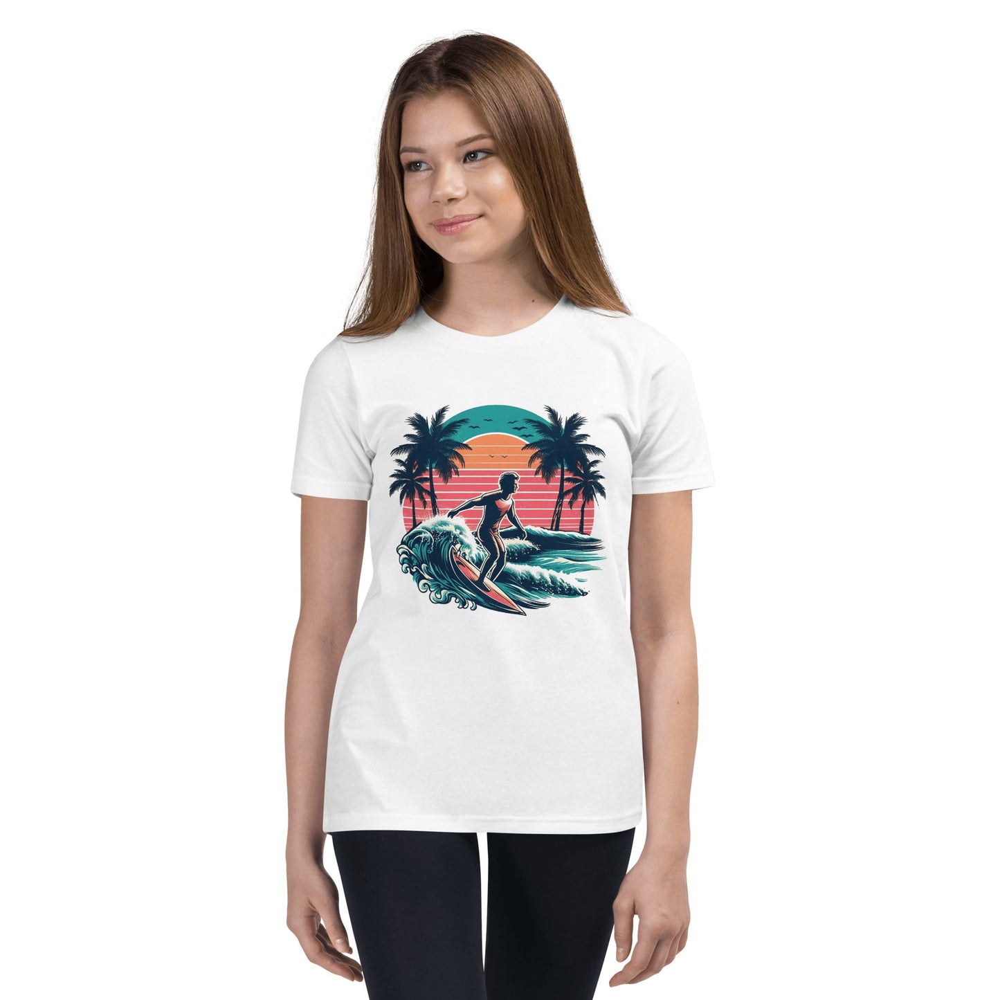 Kurzärmeliges T-Shirt für Jugendliche "Surfing" - Artexio