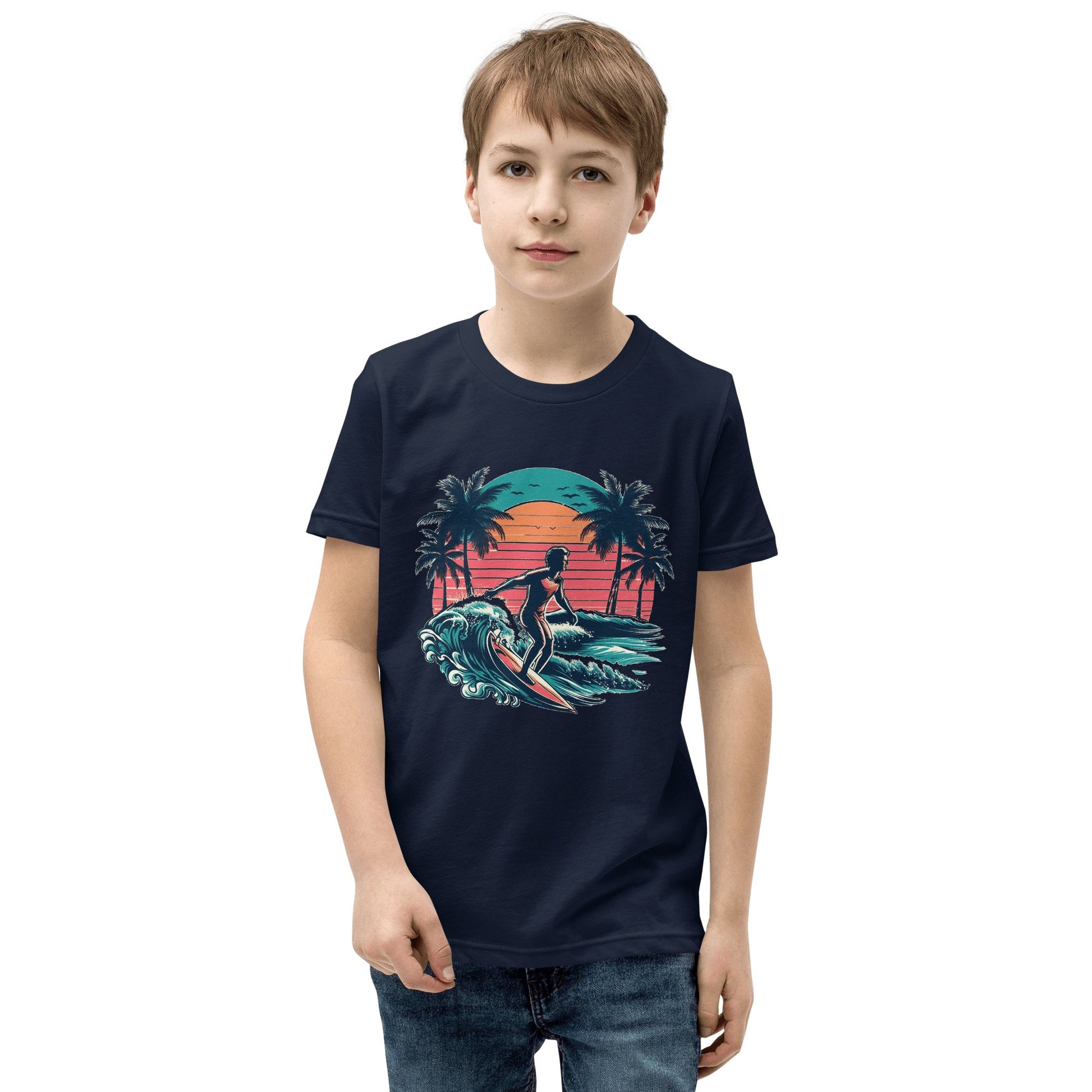 Kurzärmeliges T-Shirt für Jugendliche "Surfing" - Artexio