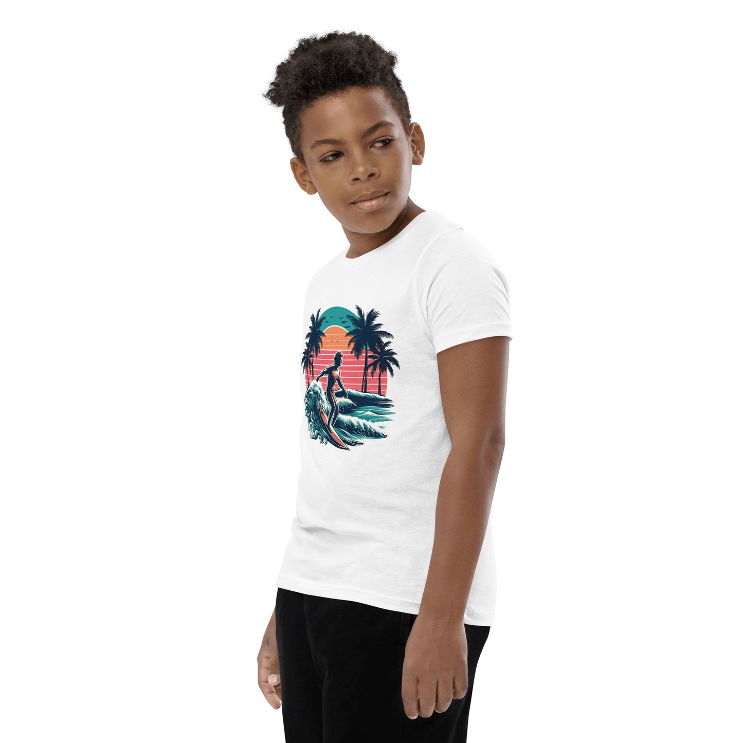 Kurzärmeliges T-Shirt für Jugendliche "Surfing" - Artexio