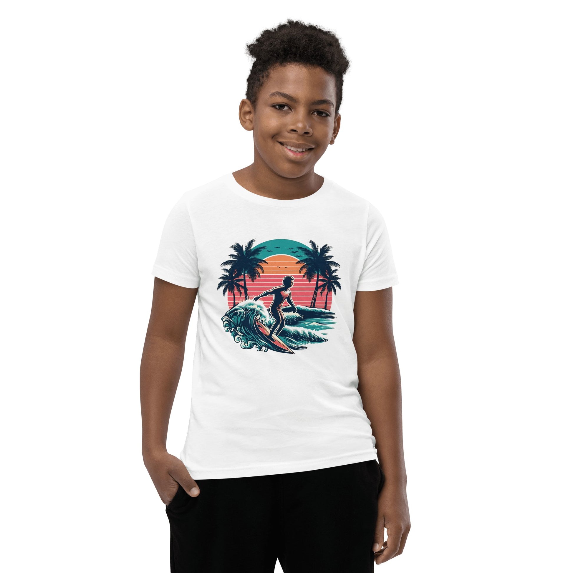 Kurzärmeliges T-Shirt für Jugendliche "Surfing" - Artexio