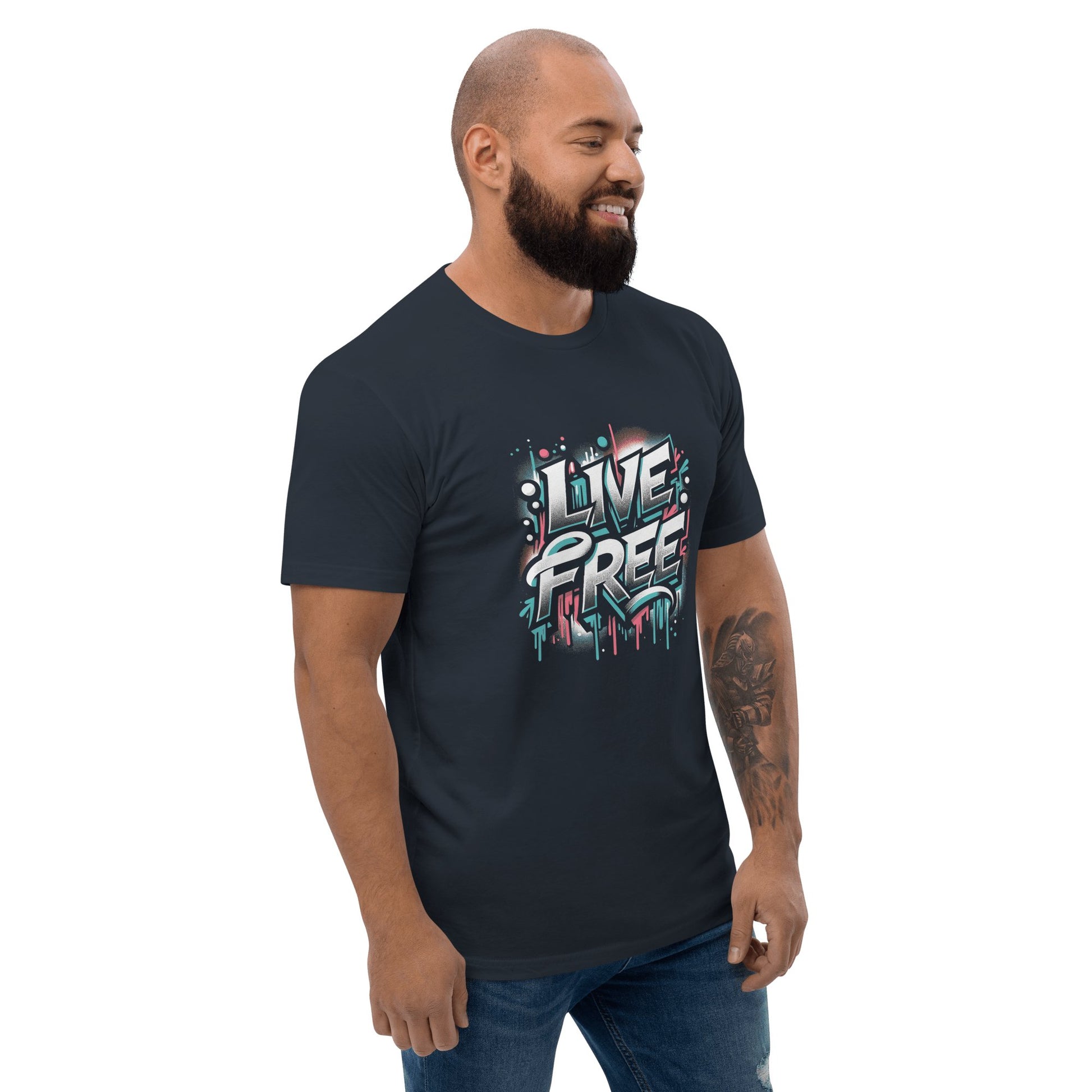 Kurzärmeliges T-Shirt "Live Free" - Artexio