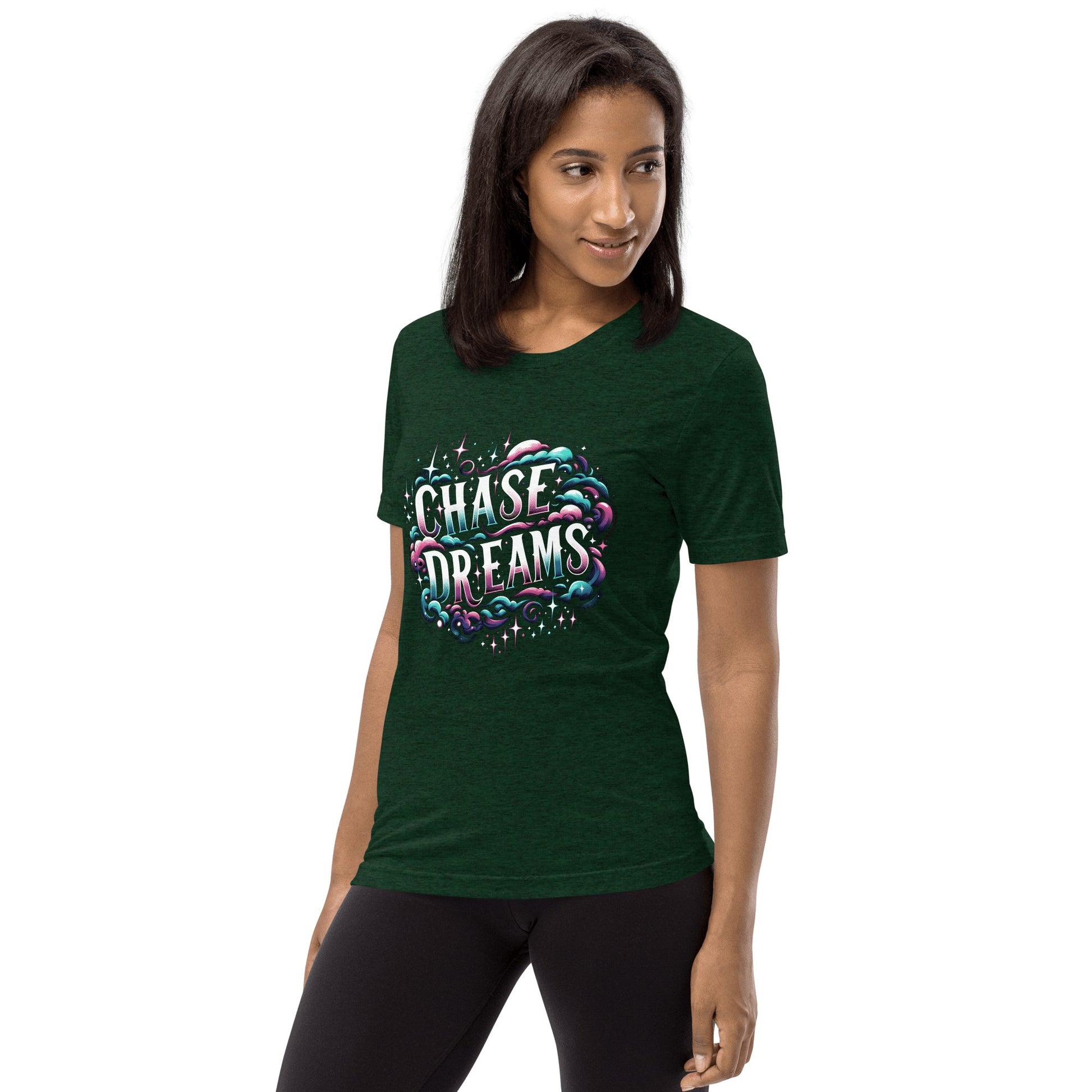 Kurzärmeliges Tri - Blend T-Shirt "Chase Dreams" - Artexio