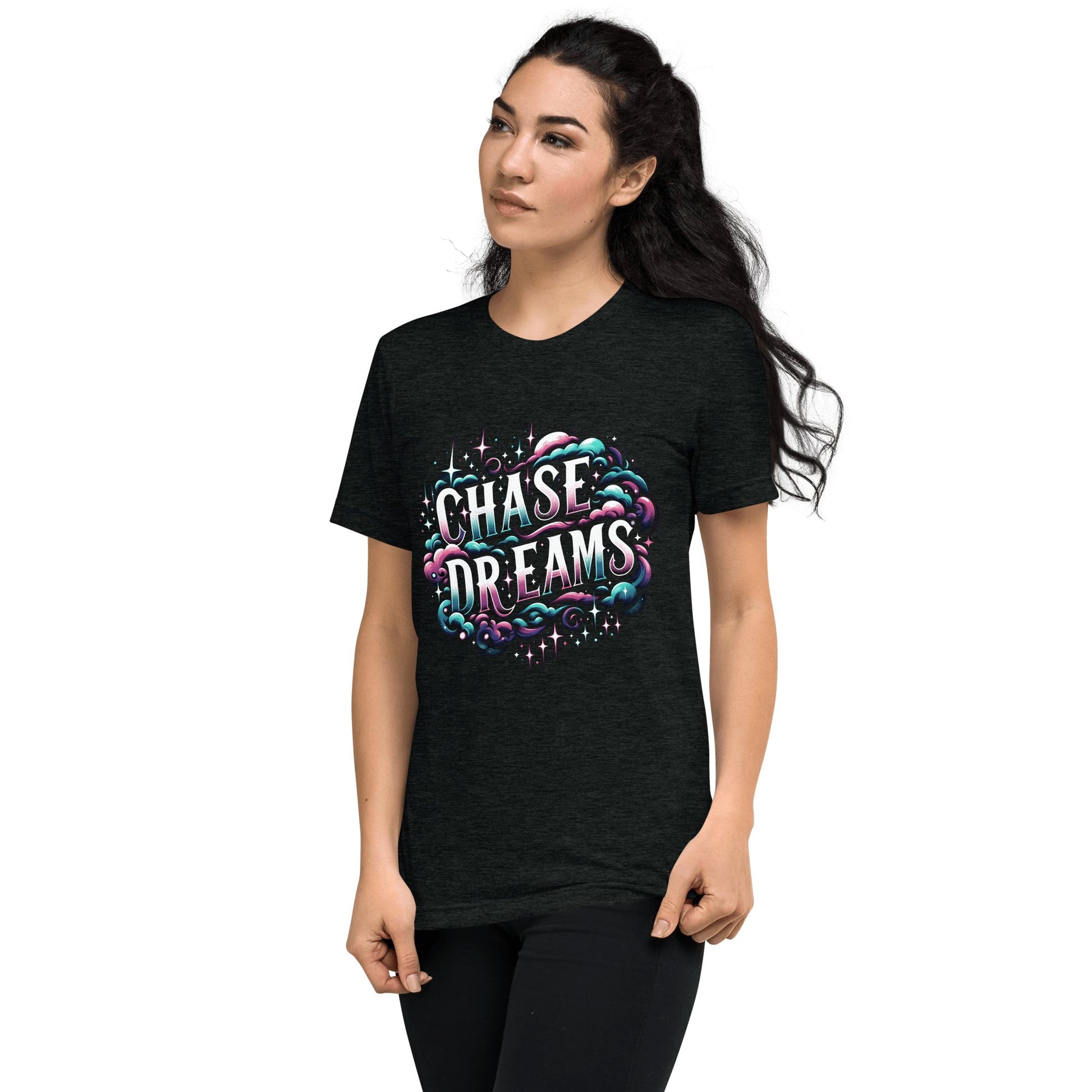 Kurzärmeliges Tri - Blend T-Shirt "Chase Dreams" - Artexio