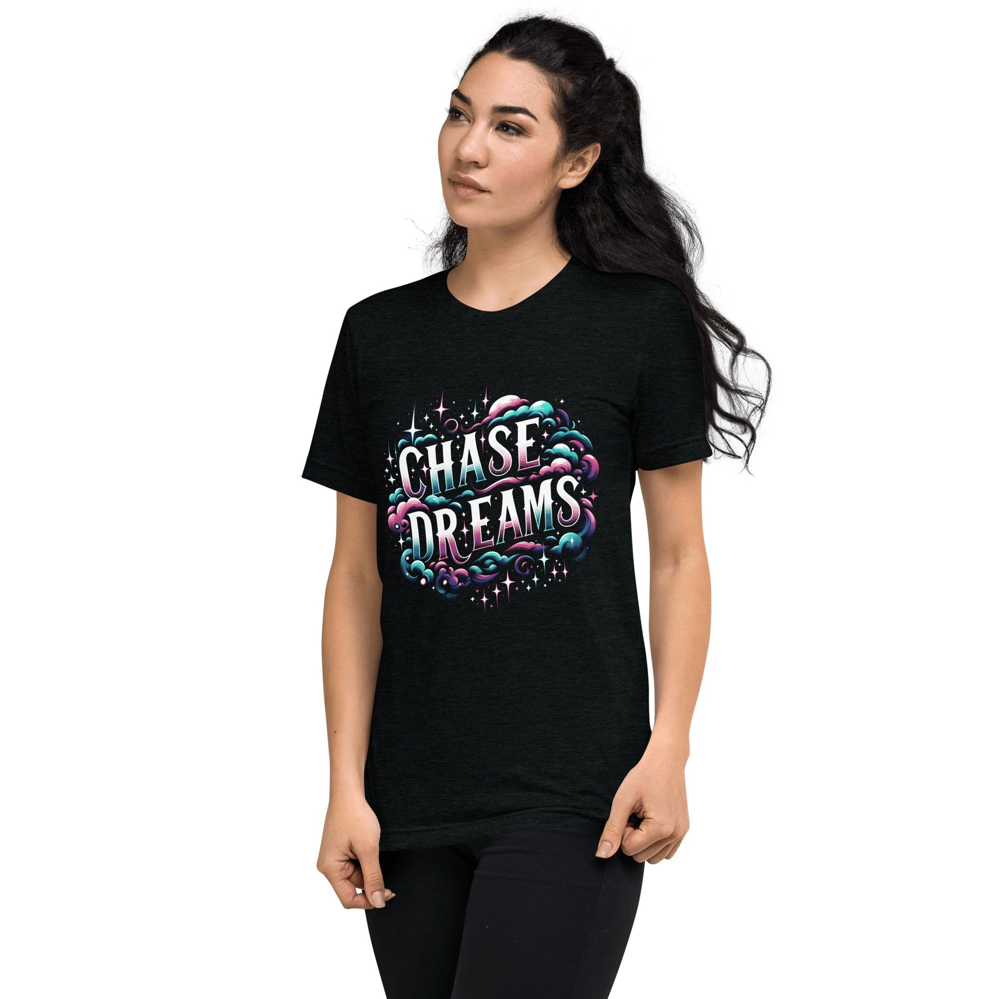 Kurzärmeliges Tri - Blend T-Shirt "Chase Dreams" - Artexio