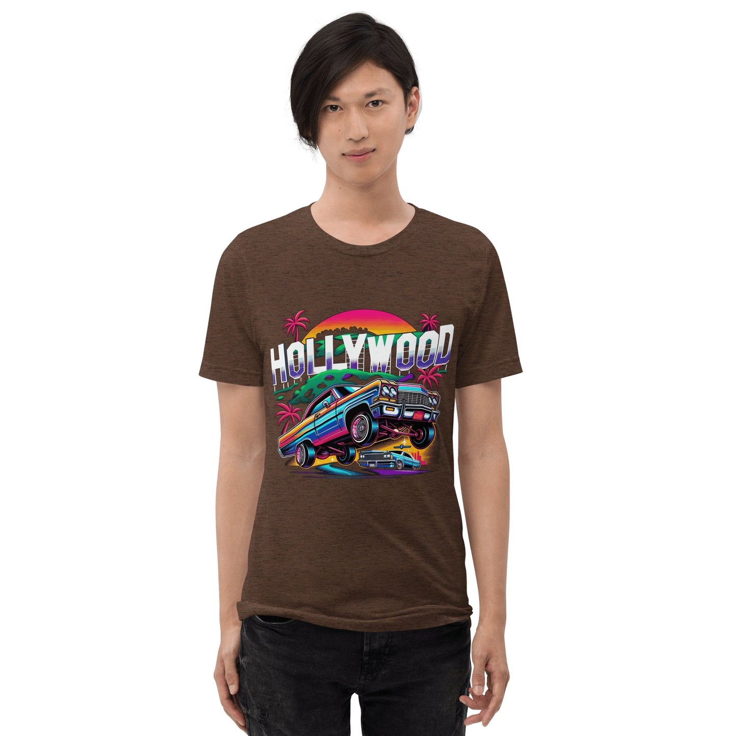 Kurzärmeliges Tri - Blend T-Shirt "Hollywood" - Artexio