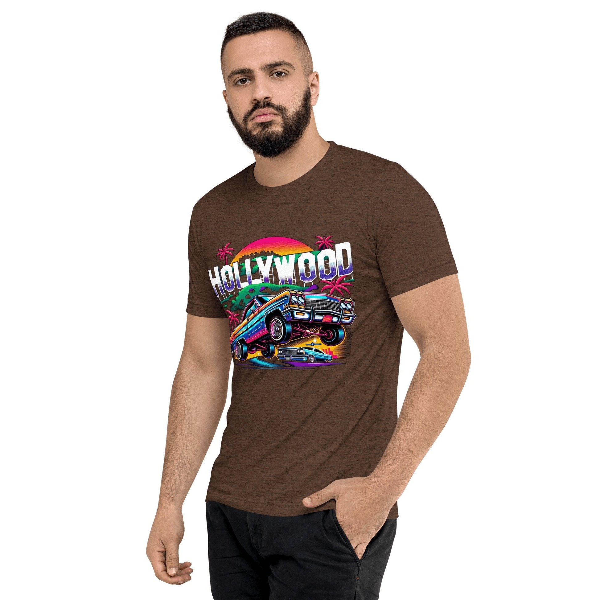 Kurzärmeliges Tri - Blend T-Shirt "Hollywood" - Artexio