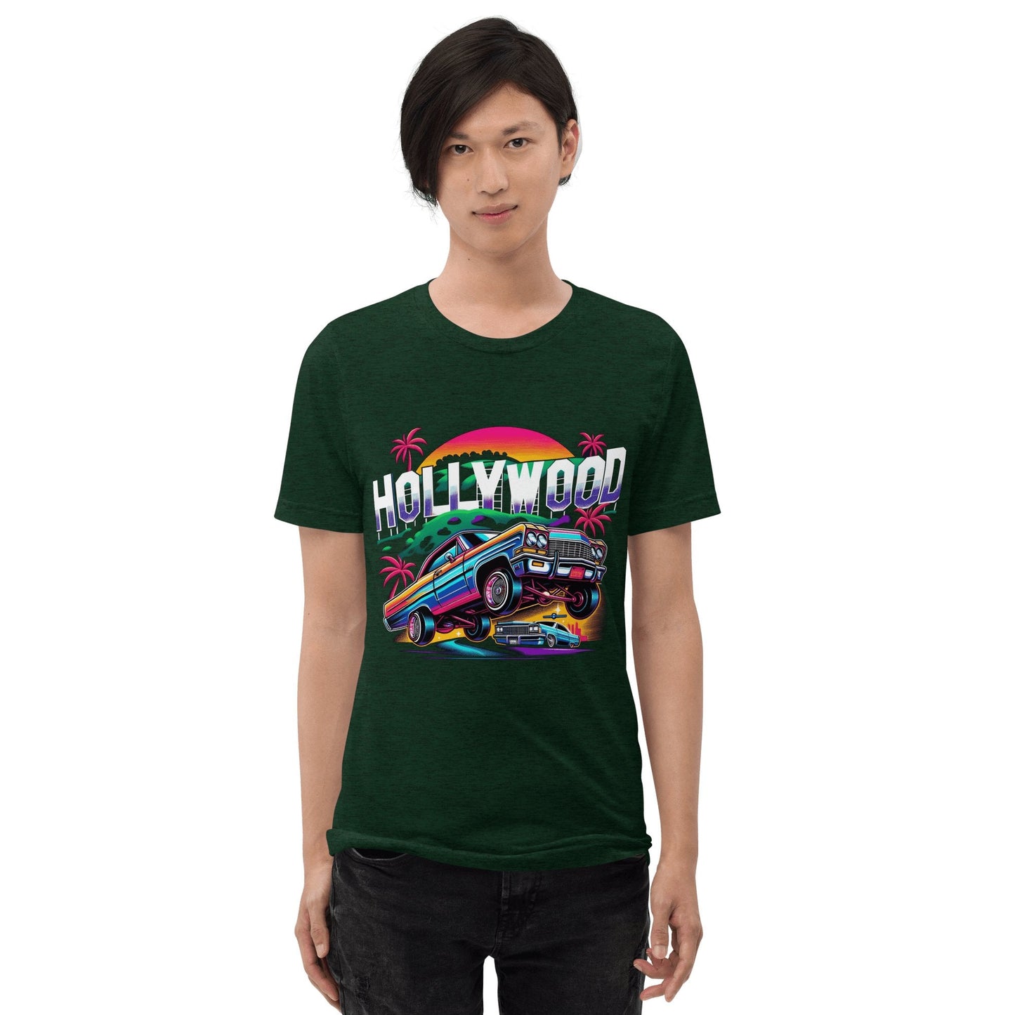 Kurzärmeliges Tri - Blend T-Shirt "Hollywood" - Artexio